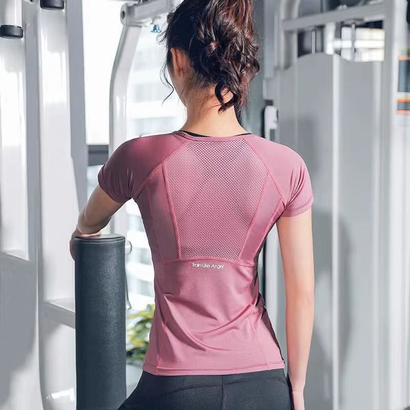 Ladies Sportswear Yoga Wear Women'S Sports T-Shirt plus Size Top Fitness Clothes Running