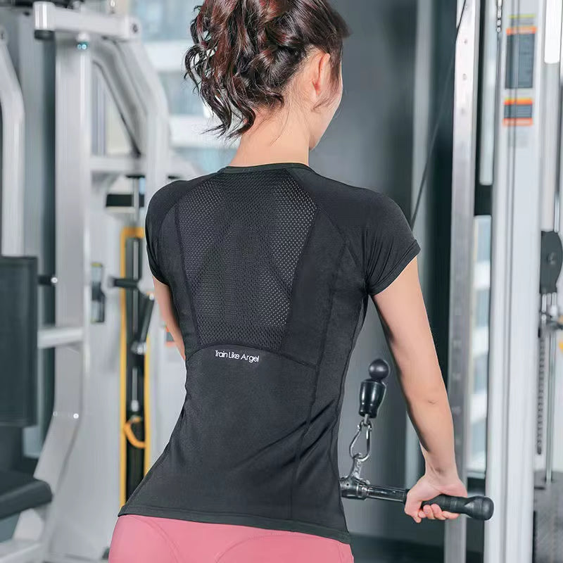 Ladies Sportswear Yoga Wear Women'S Sports T-Shirt plus Size Top Fitness Clothes Running