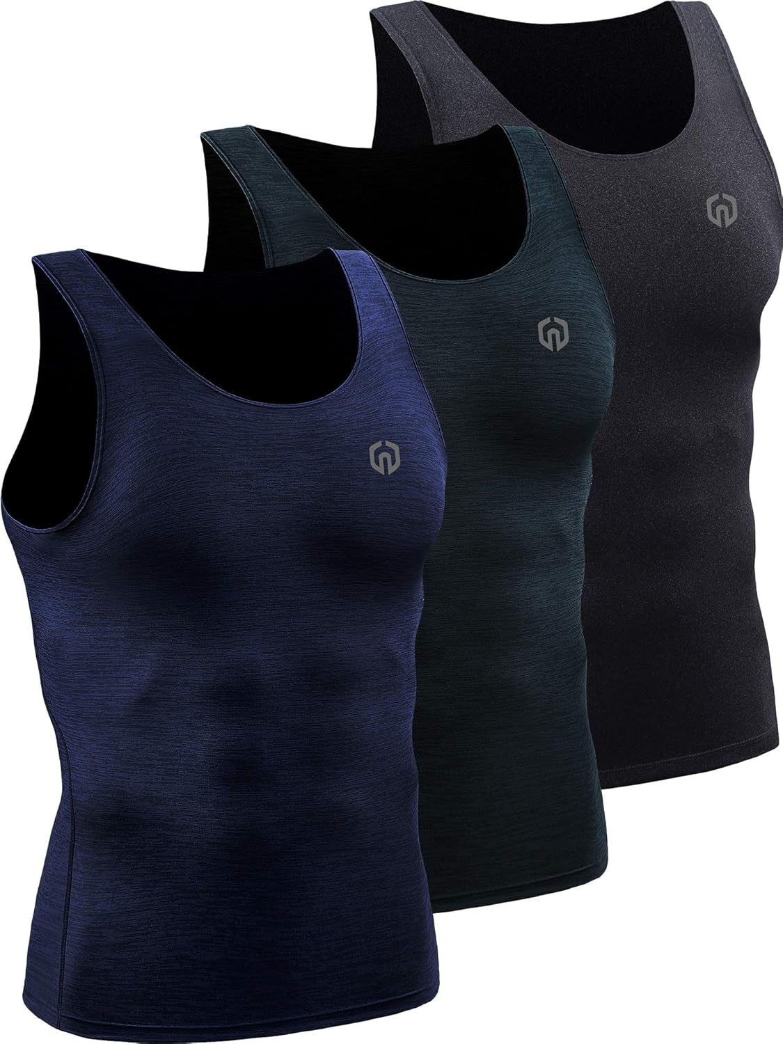 Men'S 3 Pack Dry Fit Compression Tank Top